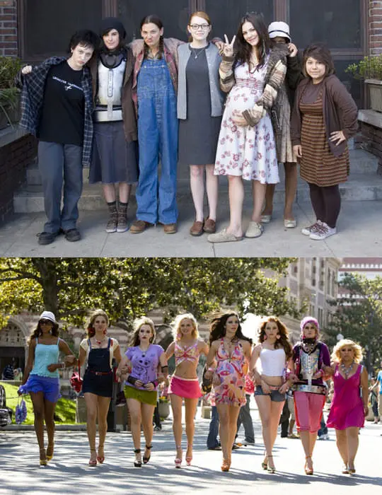 Before & After of 'The Zetas' Makeover in The House Bunny (2008)