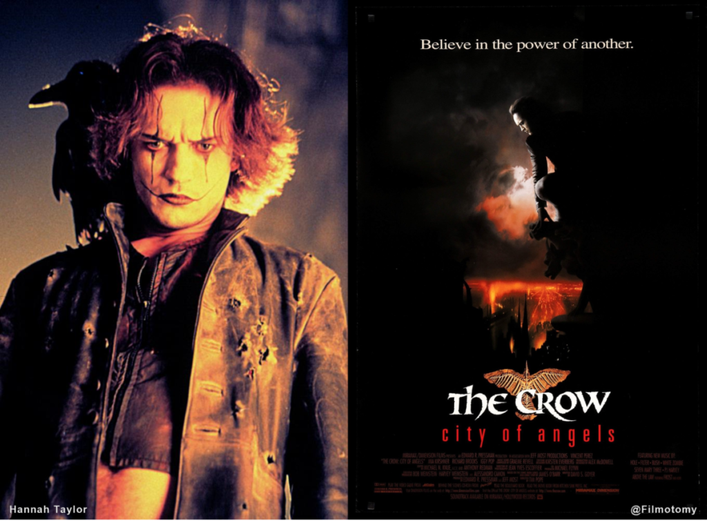 The Crow in City of Angels and the Movie Poster Filmotomy