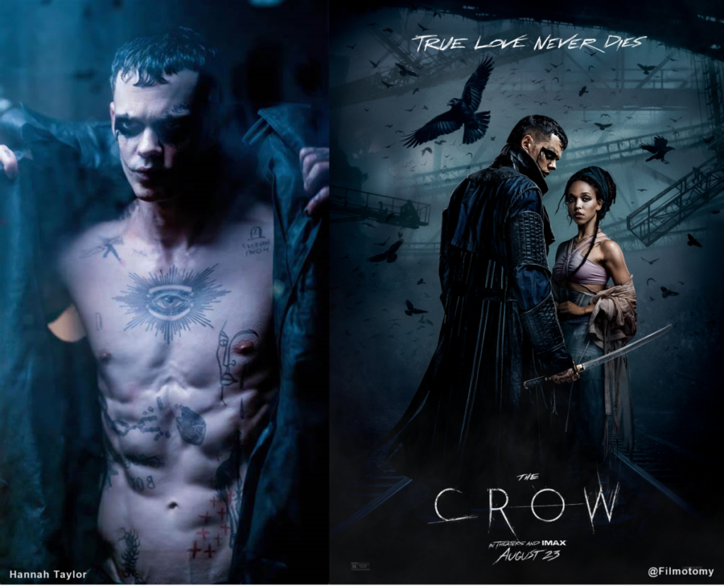 The Crow in the remake and the Movie Poster Filmotomy