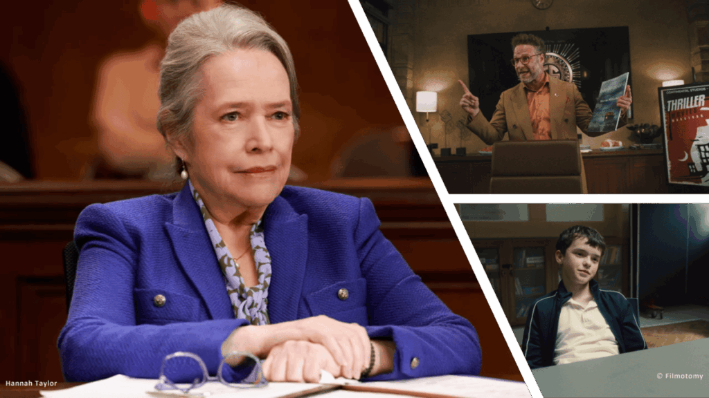 (Clockwise: 'Matlock', 'The Studio' and 'Adolescence') CBS/Apple TV+/Netflix - Filmotomy