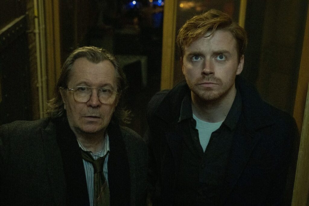 BAFTAS: Gary Oldman & Jack Lowden in Apple TV+ Slow Horses. Image Courtesy of IMDB - Filmotomy