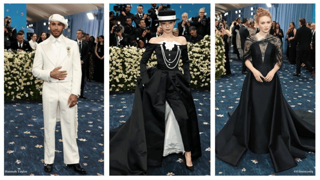 Met Gala 2025 looks - Lewis Hamilton, Jennie Kim and Sadie Sink - Filmotomy