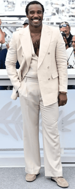 Tramell Tillman wearing Dolce & Gabbana at the Cannes 2025 Photocall - Filmotomy