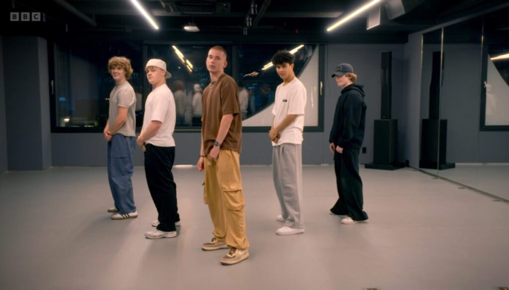 (L-R) Olly, Blaise, Reese, Dexter, and James/ Image Courtesy of BBC - Filmotomy