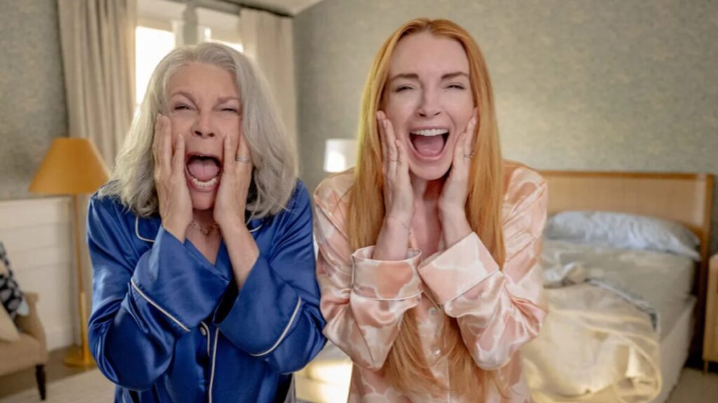 Jamie Lee Curtis and Lindsay Lohan in Freakier Friday (2025) – Filmotomy