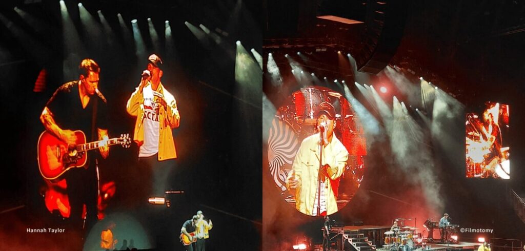 OneRepublic’s Zach and Ryan onstage and Ryan singing – Filmotomy